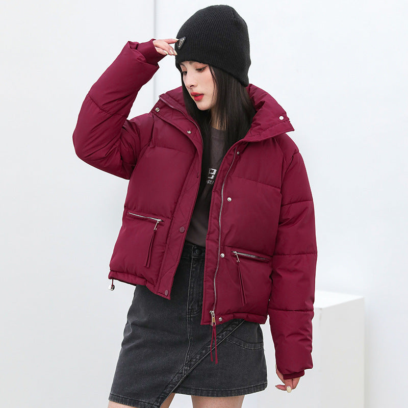 Élégant manteau de collier de support épais pour les étudiants de petite taille