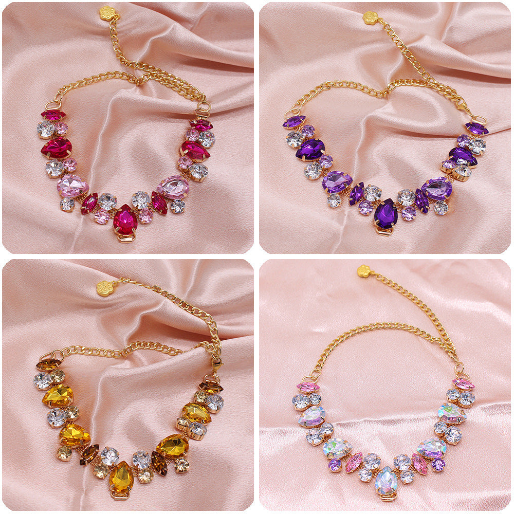 Chat et chien Gem Pearl Collier Princesse