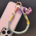 Pendentif en tassel de couleur contrastante tissé à la main Lanyard de téléphone robuste et durable