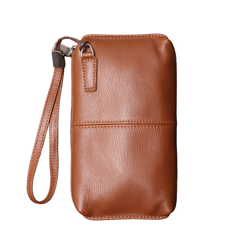 Clutch en cuir véritable pour hommes