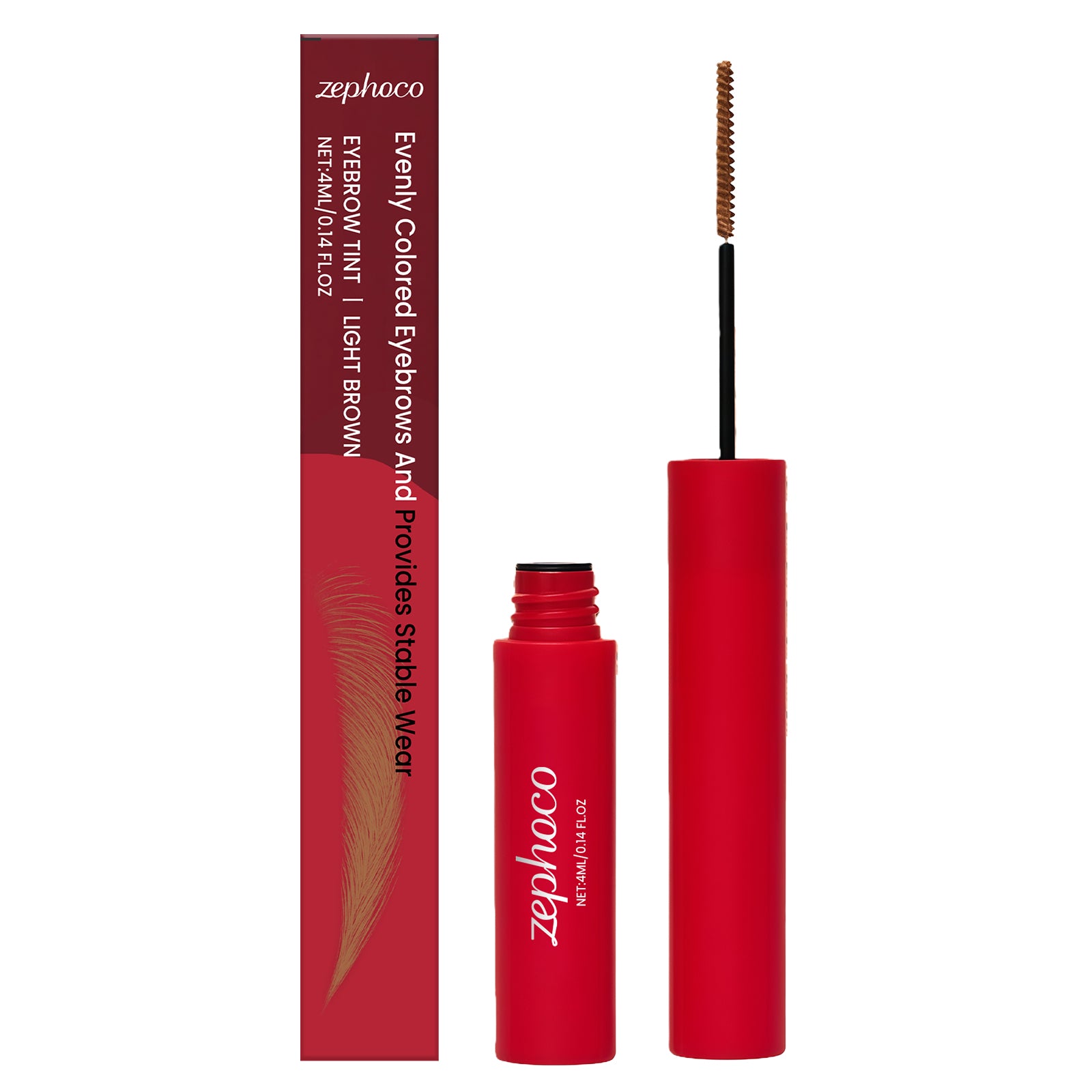 Teinture de sourcils à sourcils imprégnée de rouge