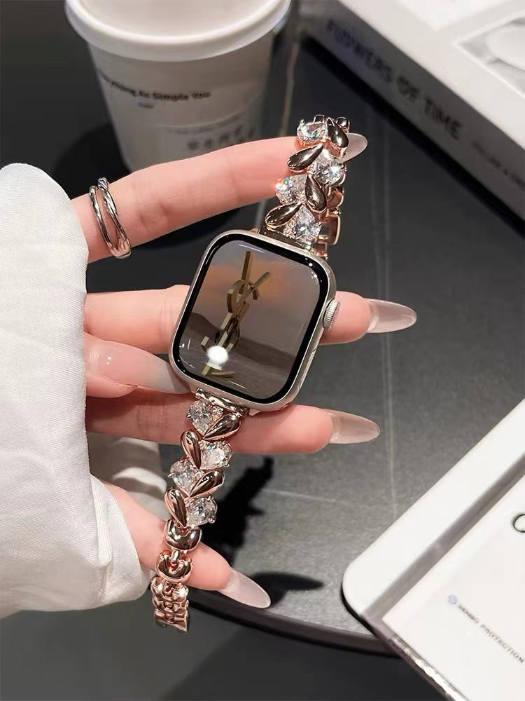 Bracelet de montre Charm Zircon Chain Premium
