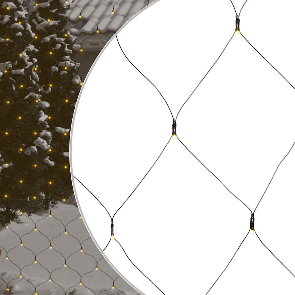Lumière LED Net chaud blanc 3x2 m 204 LEDs Intérieur