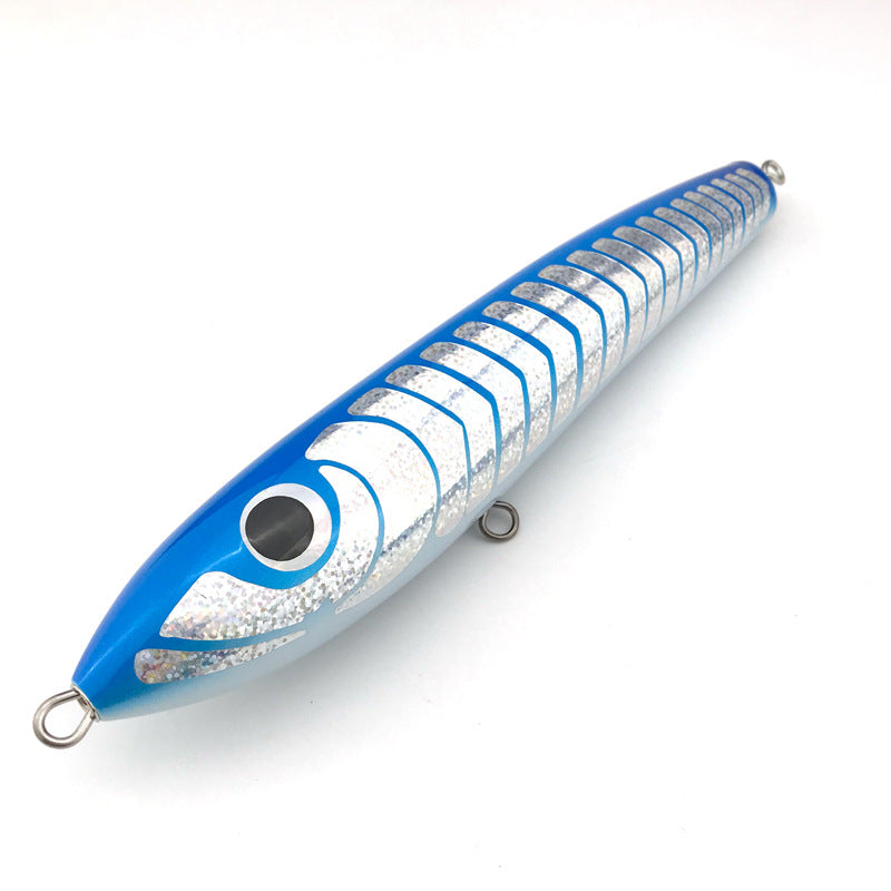 80g 90g Pêche artisanale en bois Lure Lure Pêche en mer Crayon de pêche en bateau