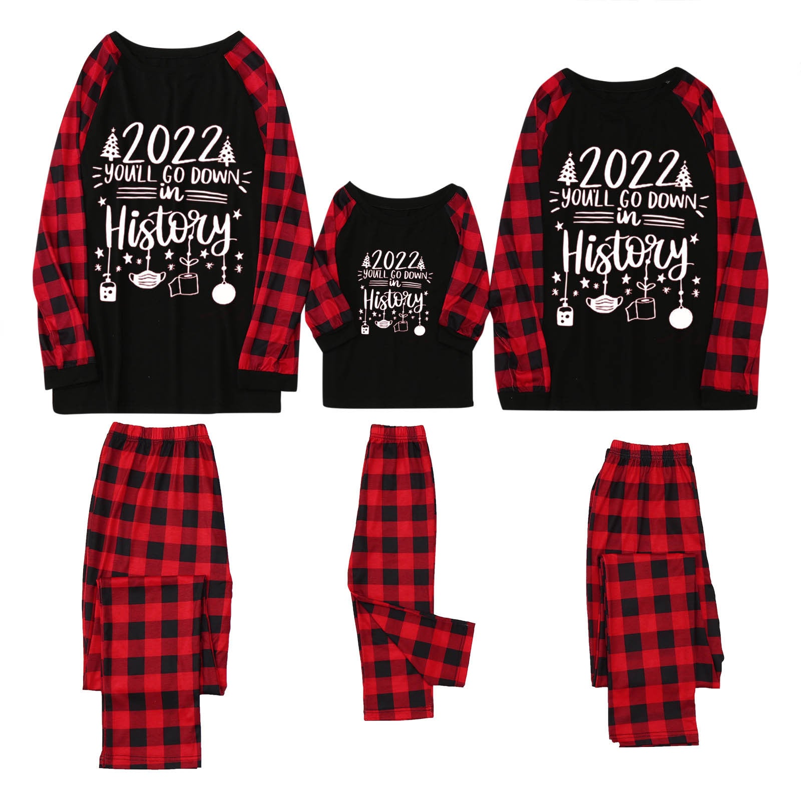 Cartoon Elk Imprimer Accueil Vêtements Pajamas Parent-enfant Porter