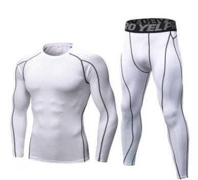 Entraînement de compression de course de forme pour hommes Tights manches longues pantalons de chemise Leggings S