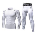 Entraînement de compression de course de forme pour hommes Tights manches longues pantalons de chemise Leggings S