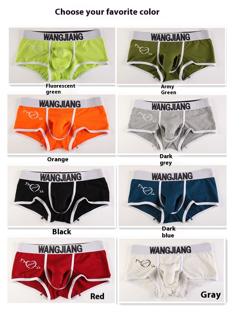 Sous-vêtements pour hommes Boxers Low Waist Coton U Convex Trunk Mode Sexy Boxers pour hommes