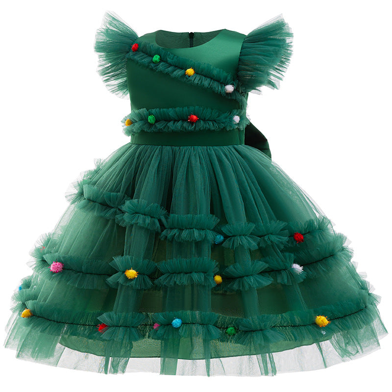 Fête de Noël Princesse Robe Bow