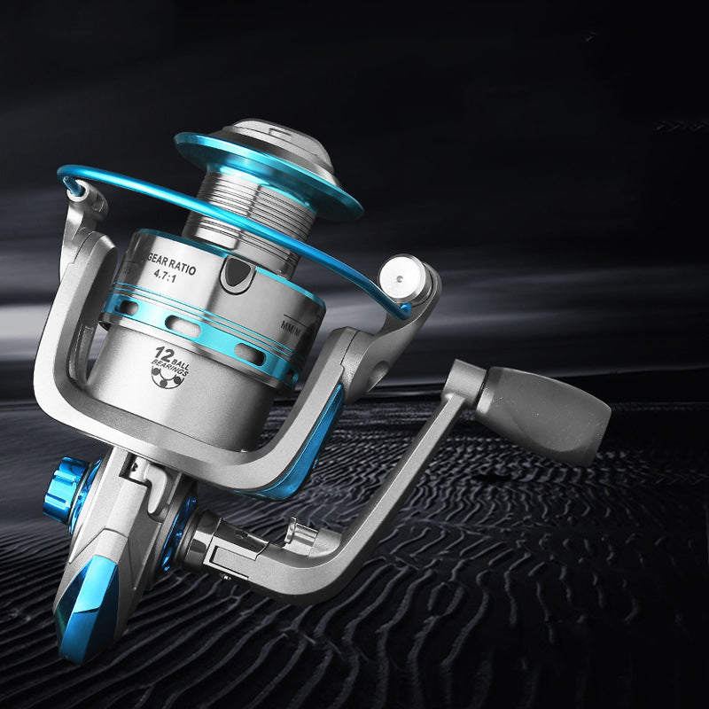 Bobine de pêche en métal