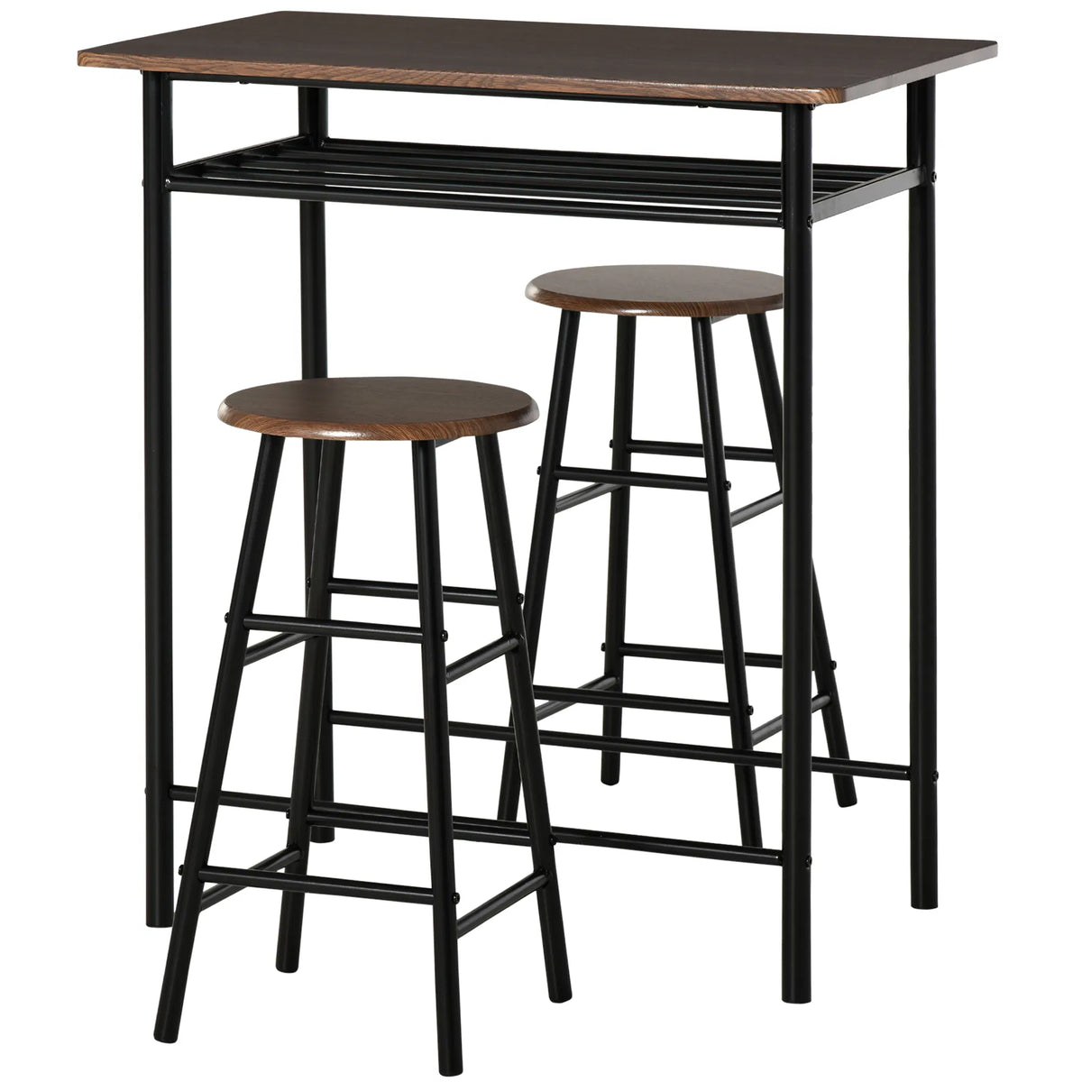 Table à barres de comptoir de 3 pièces avec 1 table