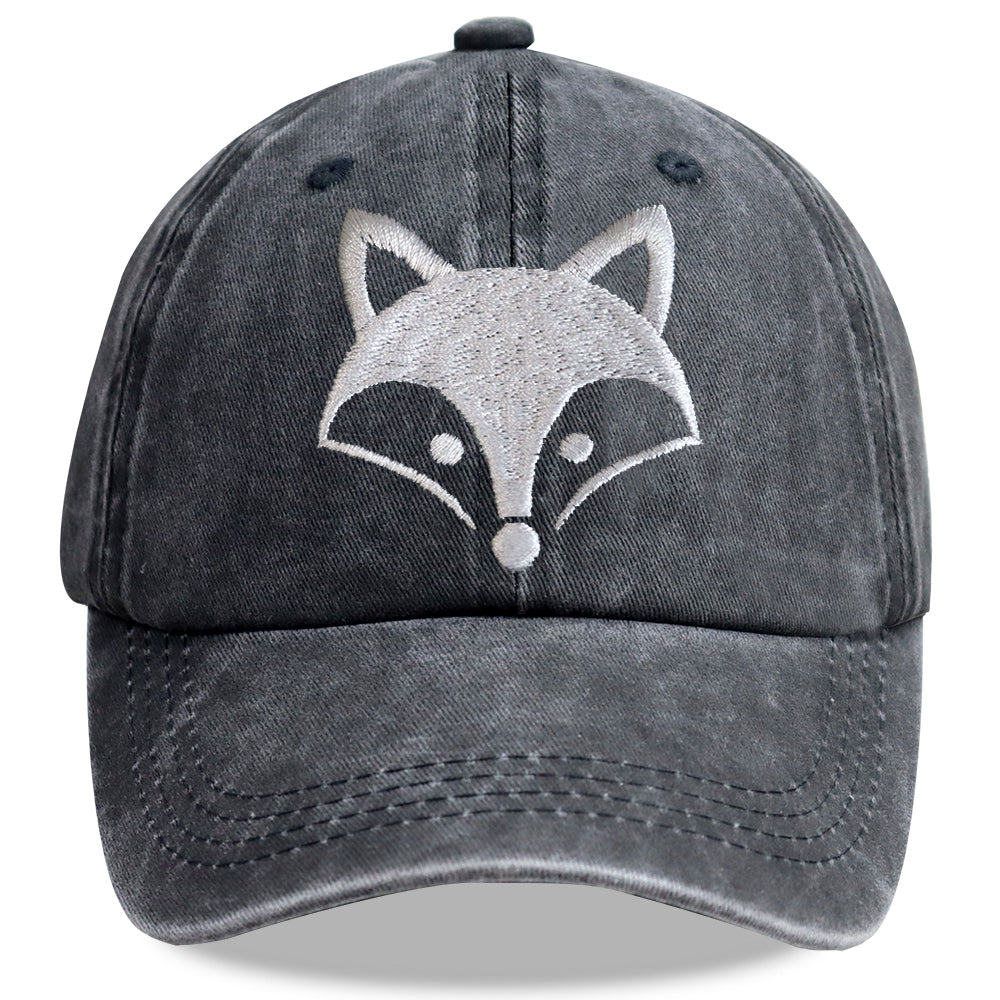 Casquette de baseball brodée 2pcs Fox - Leicester City La Coupe du Monde Foxes Socc