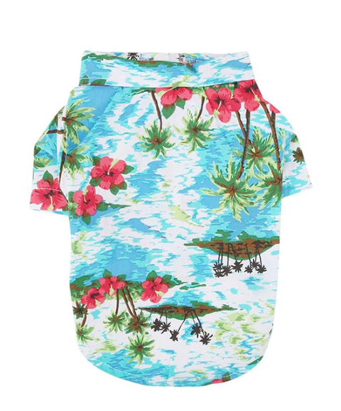 Vêtements de chemise de style chien hawaïen