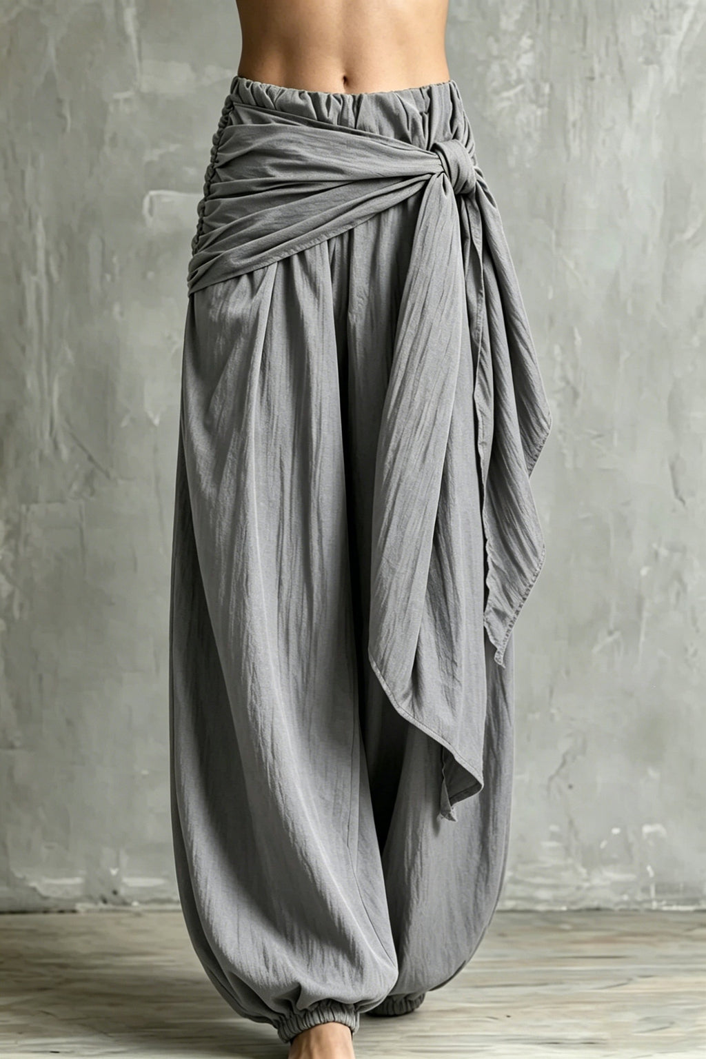 Pantalons décontractés pour femmes avec un design tie-waist