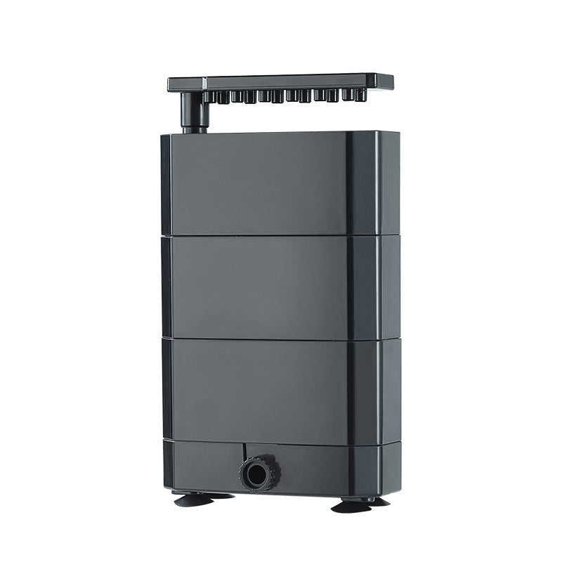 Filtre de tortue Niveau d'eau bas Trois-en-un Cycle de purification de l'eau Drain Drip Filter Box