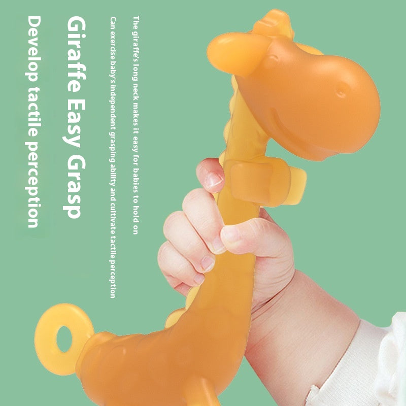 Bébé liquide Giraffe Teether Safe Silicone Nano Molar Rod