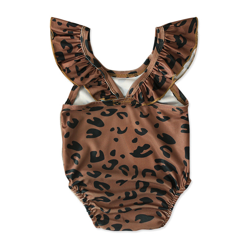 Maillot de bain imprimé léopard pour enfants