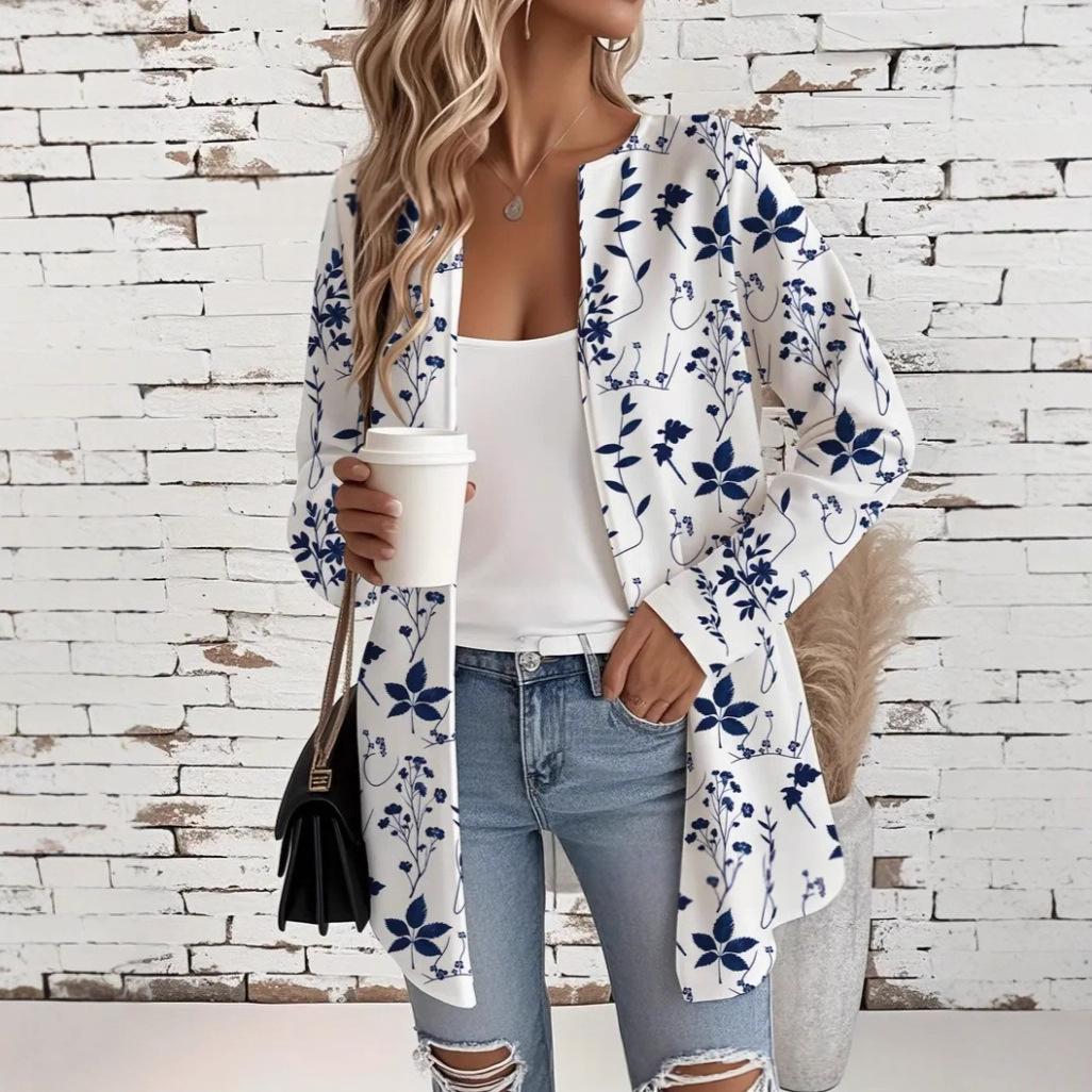 Manteau à manches longues pour femmes occasionnelles