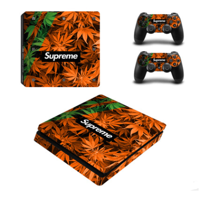 PS4 Slim jeu machine autocollant protection film PVC matériau ne joue pas ceinture de bulle d'air b