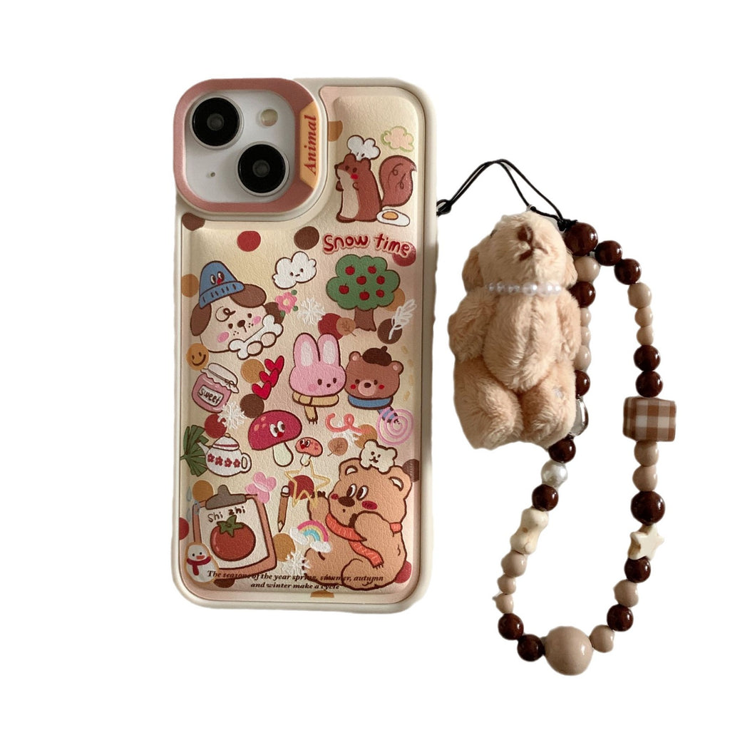 Mignon plein écran Graffiti Rabbit Phone Case