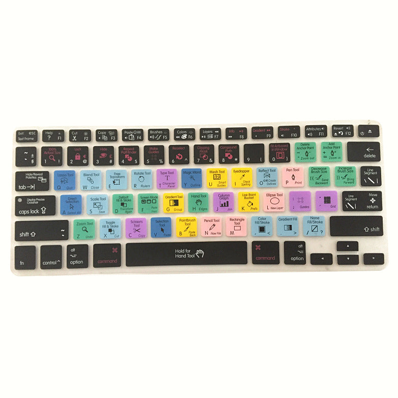 Couverture en silicone fonctionnelle pour Macbook Pro Air 1