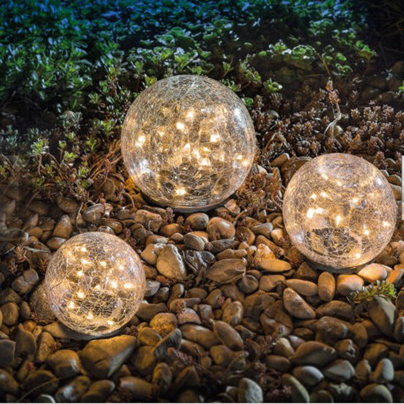 Lampe à bille en verre solaire