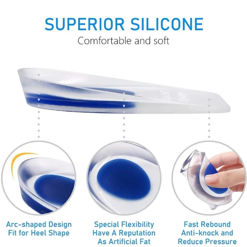1paire Soft Silicone Gel Lnsoles Hommes Femmes