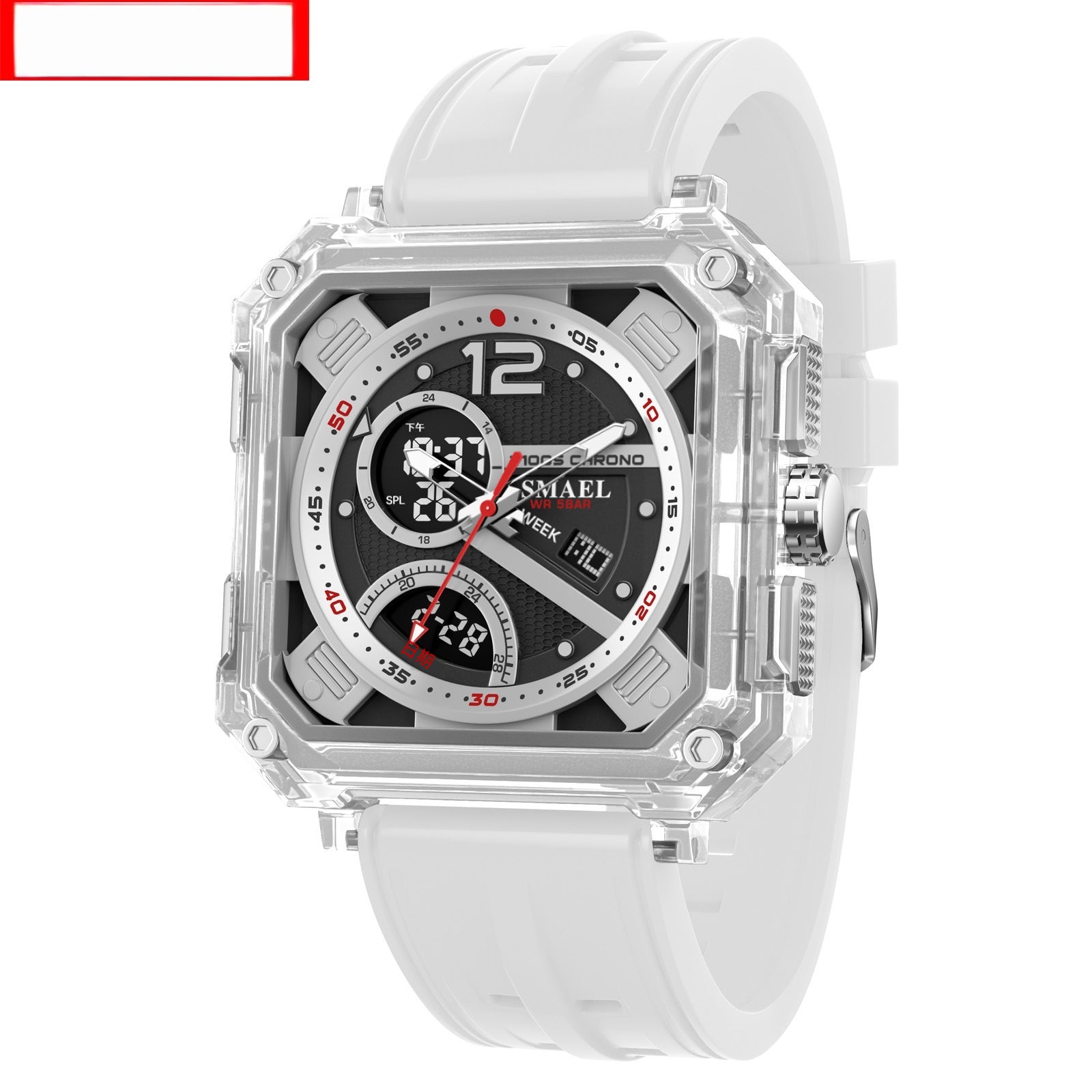 Montre électronique tendance homme mode avec chronométrage précis et conception fonctionnelle