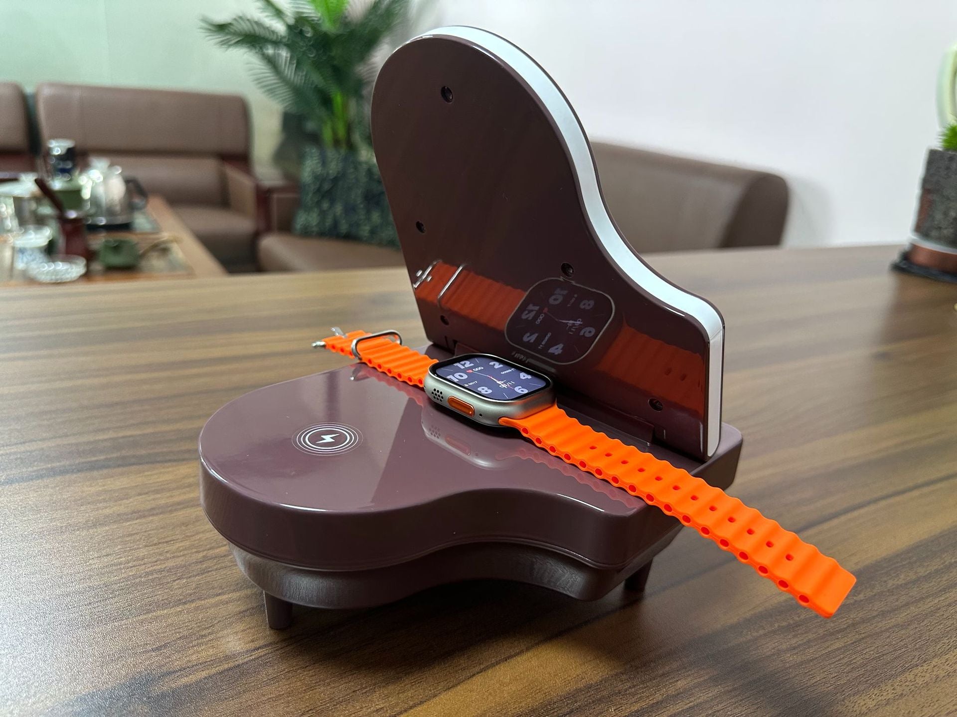 Haut-parleur Bluetooth multifonction 3 en 1 chargeur sans fil avec support de téléphone mobile