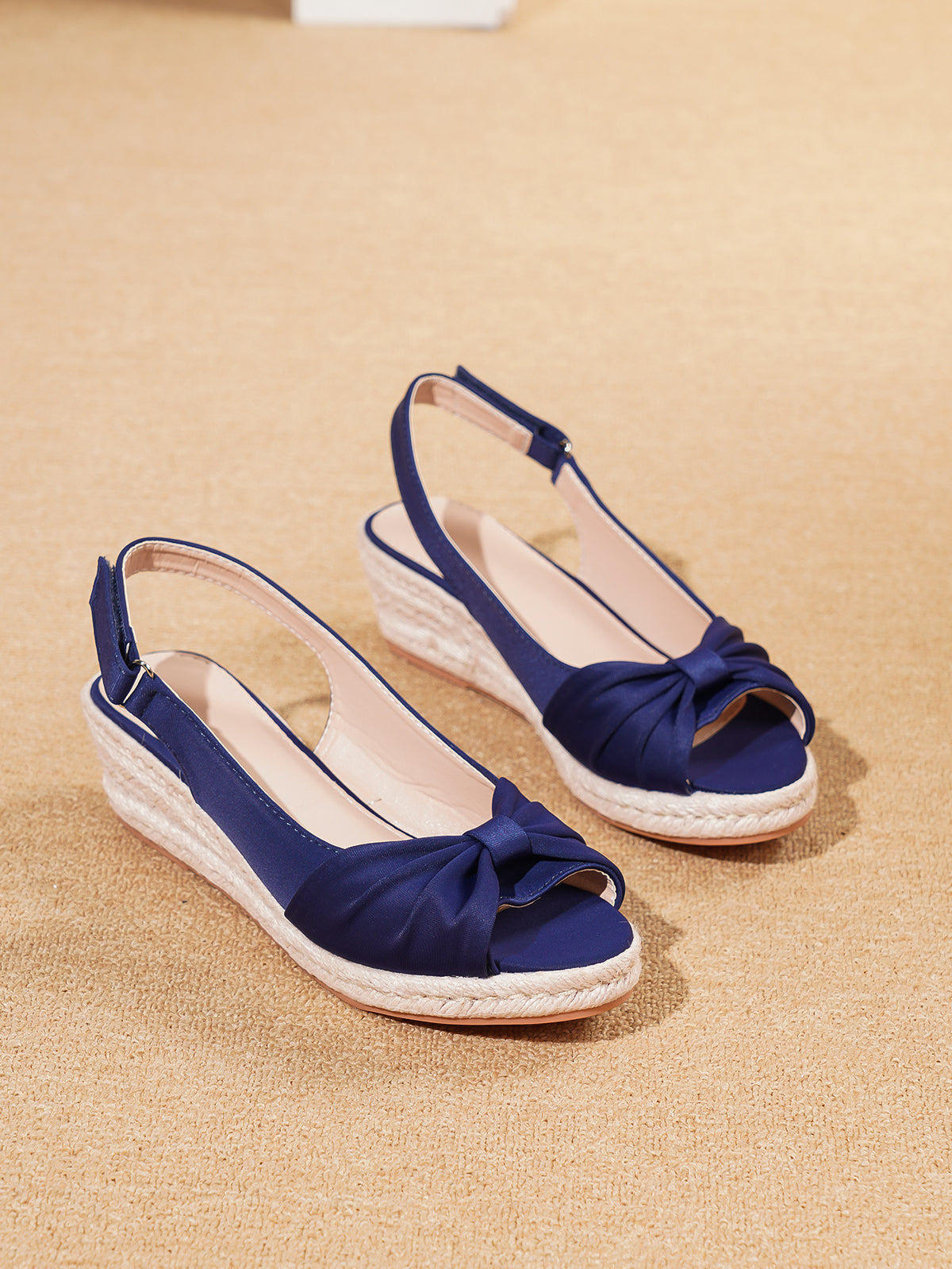 Sandales à bout ouvert Bow-tie pour femmes