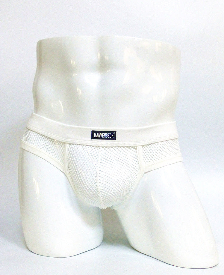 Sous-vêtements homme Transparent Mesh Slips Basse taille Convex Design Sous-vêtements hommes