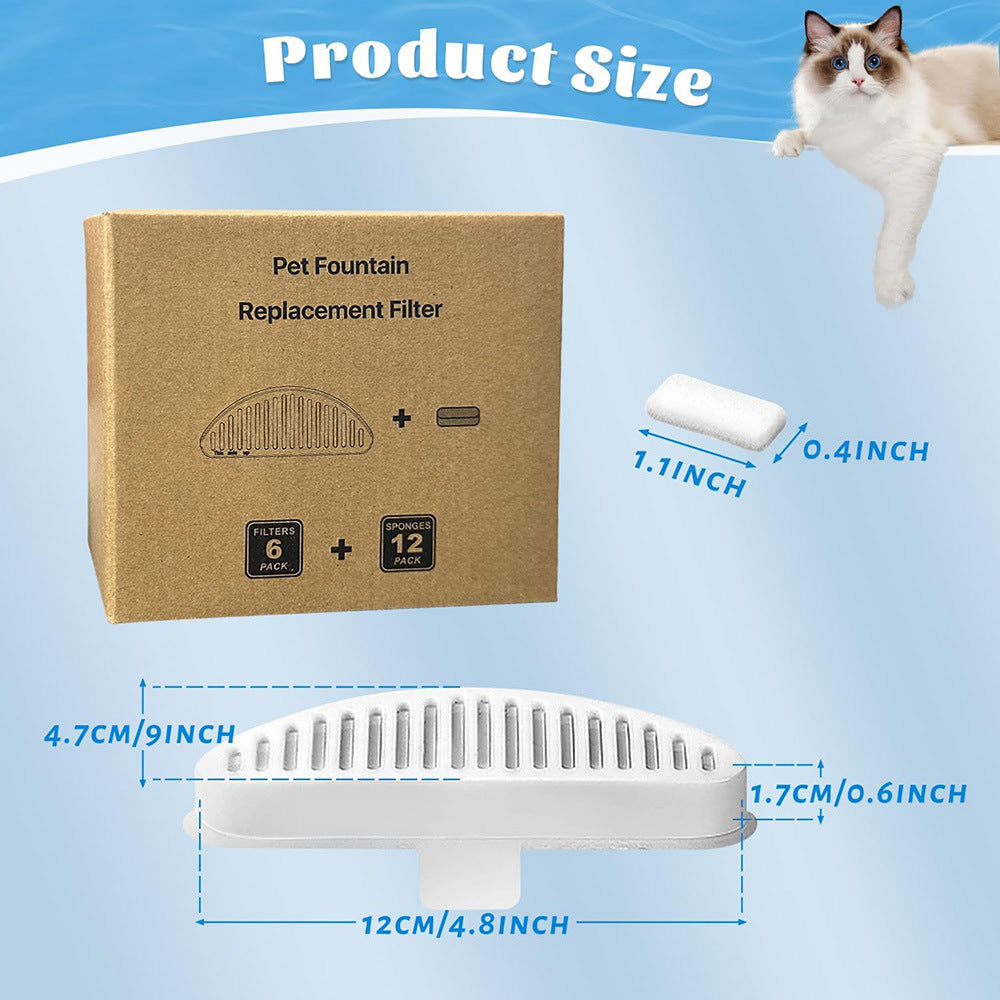 Kit filtre de fontaine d'eau pour animaux de compagnie