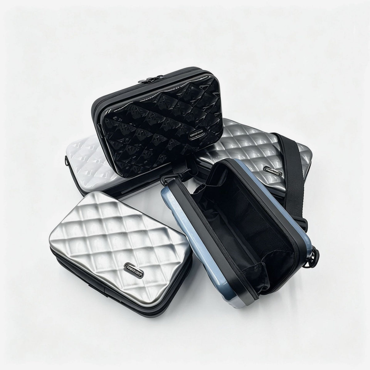 Sac de maquillage transparent de 7 pouces avec haute valeur esthétique