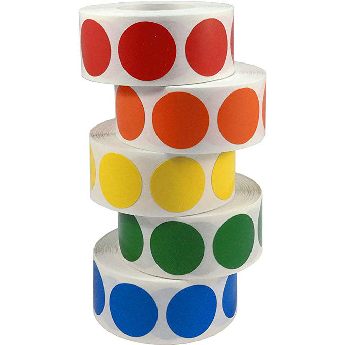 500 Pcs/Roll Chroma Étiquette Code Couleur Point Étiquette Sticker