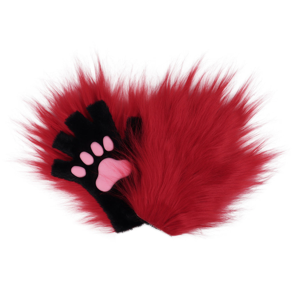 Halloween longue-plush Cat-claw Full-finger et demi-finger Gants