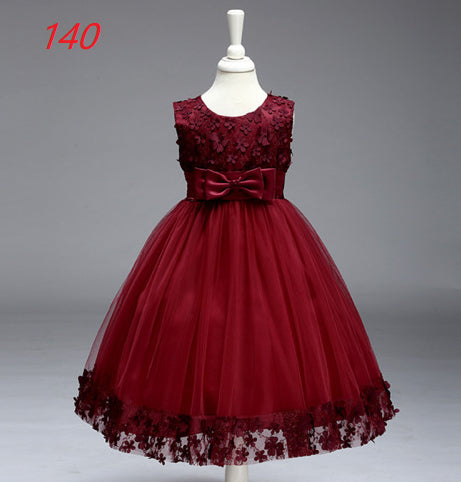 Jupe d'été Enfants Filles Princesse Tutu Fleur Enfants Robe de mariée Show Jupe