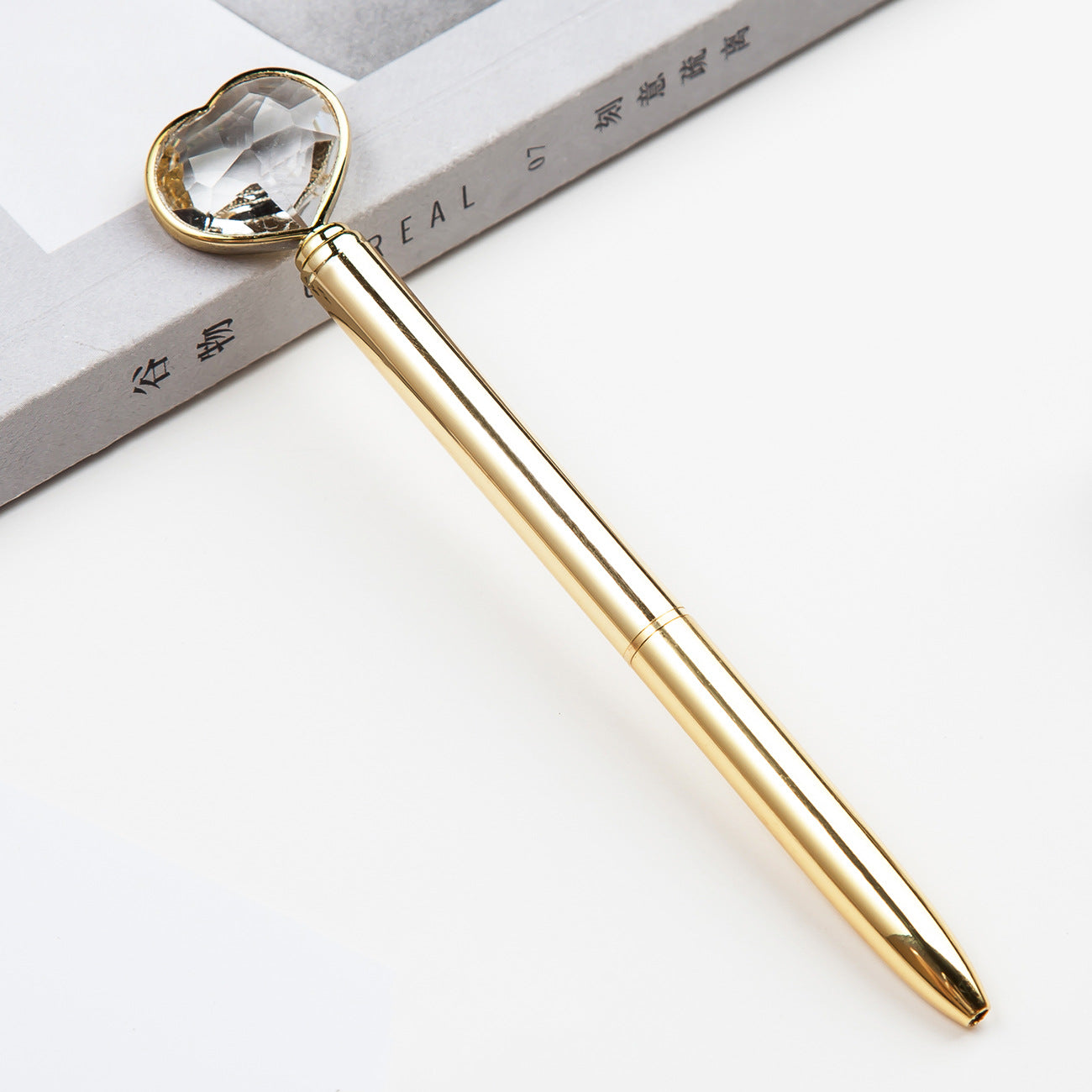 Cristal créatif Love balle stylo en métal diamant
