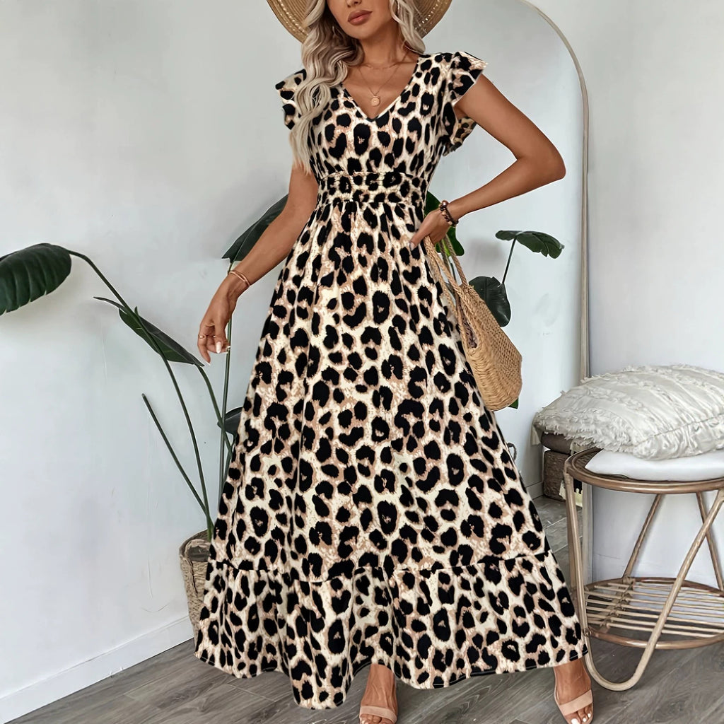Robe à motifs citronnés