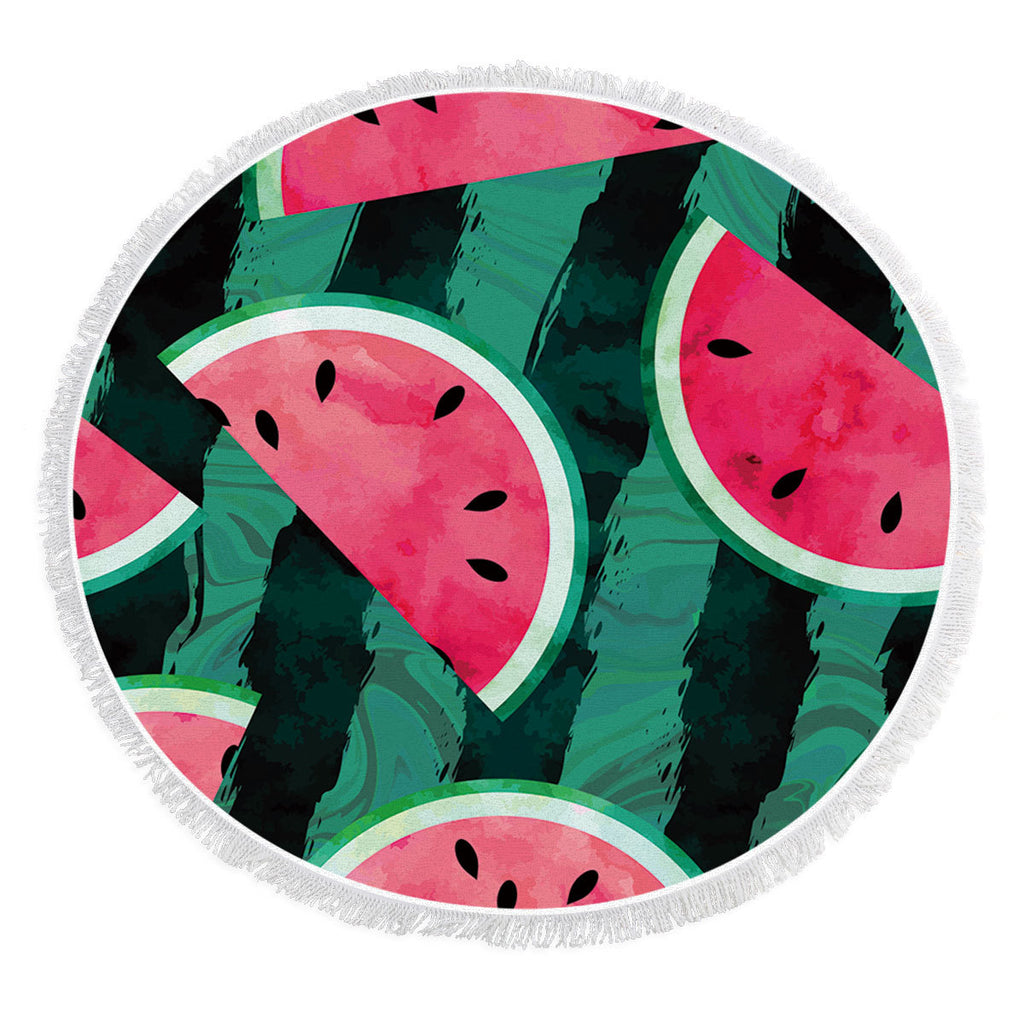 Serviette de plage ronde de fruits