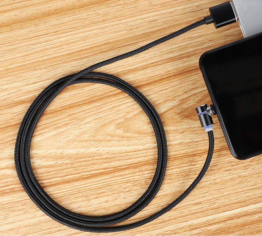 Câble magnétique LED Magnet Chargeur Câble USB & USB Type-C USB C