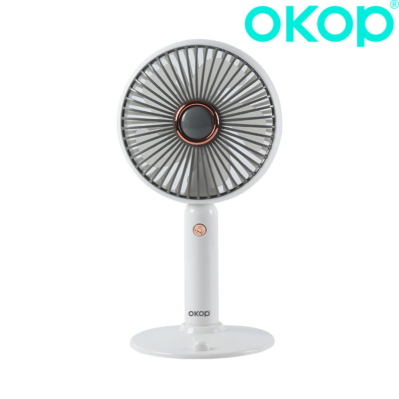 KP-F14 Minimalist élégant Mini ventilateur portable USB Rechargeable 3-Speed Desktop Compatible In