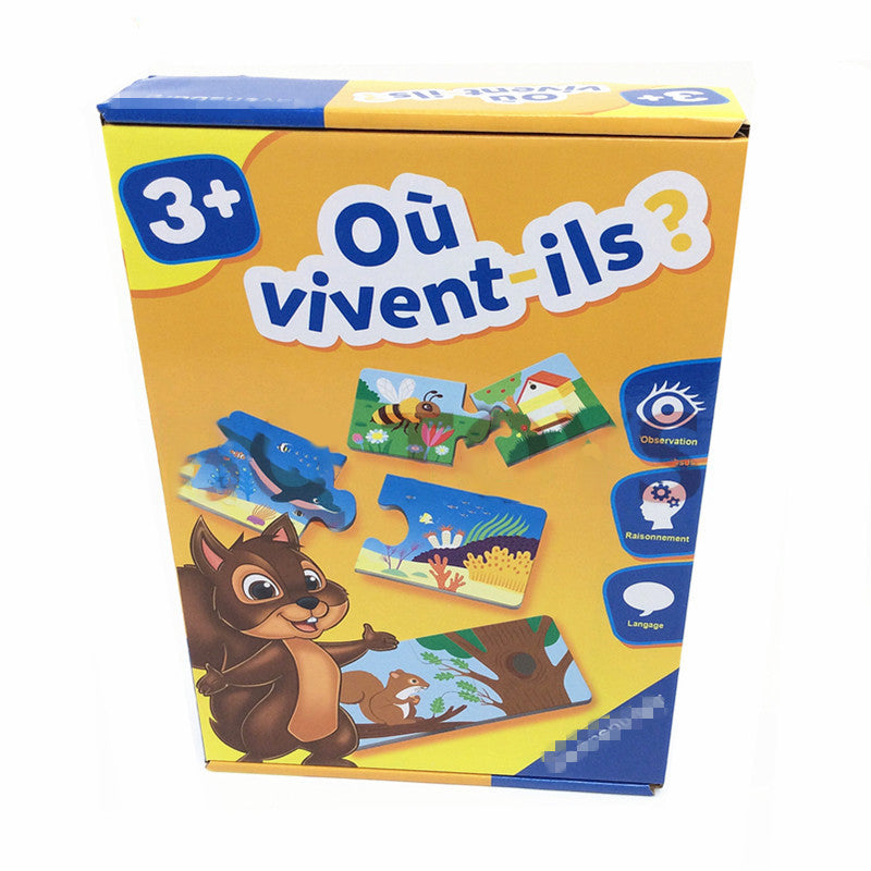 Jouet de puzzle français
