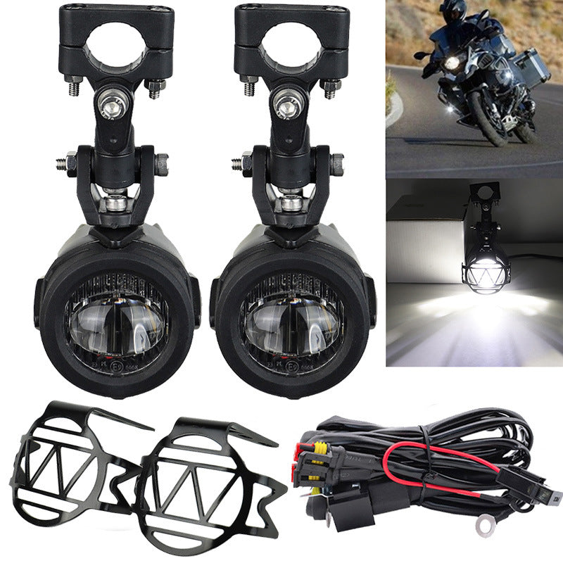 Éblouissement du projecteur de moto