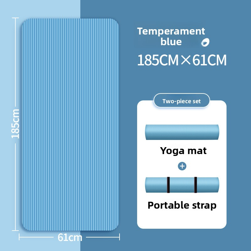 Antidérapant, épais, élargi et allongé tapis de yoga pour les hommes et les femmes, adapté pour