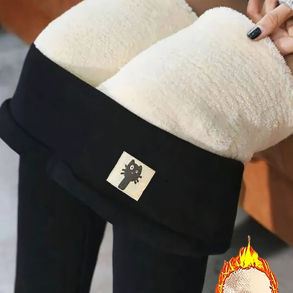 Leggings de chat brodés à haute couture pour femmes