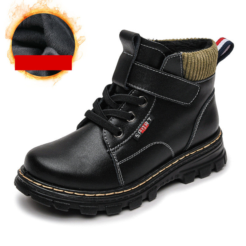 Bottes pour enfants de style britannique pour l'automne et l'hiver