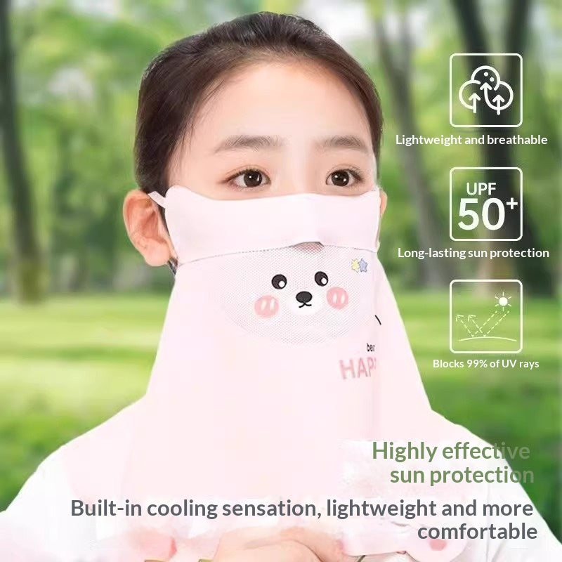 Masque d'été pour la protection des UV et du visage pour les enfants
