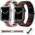 Bracelet de montre en bois de sandale en acier inoxydable créatif