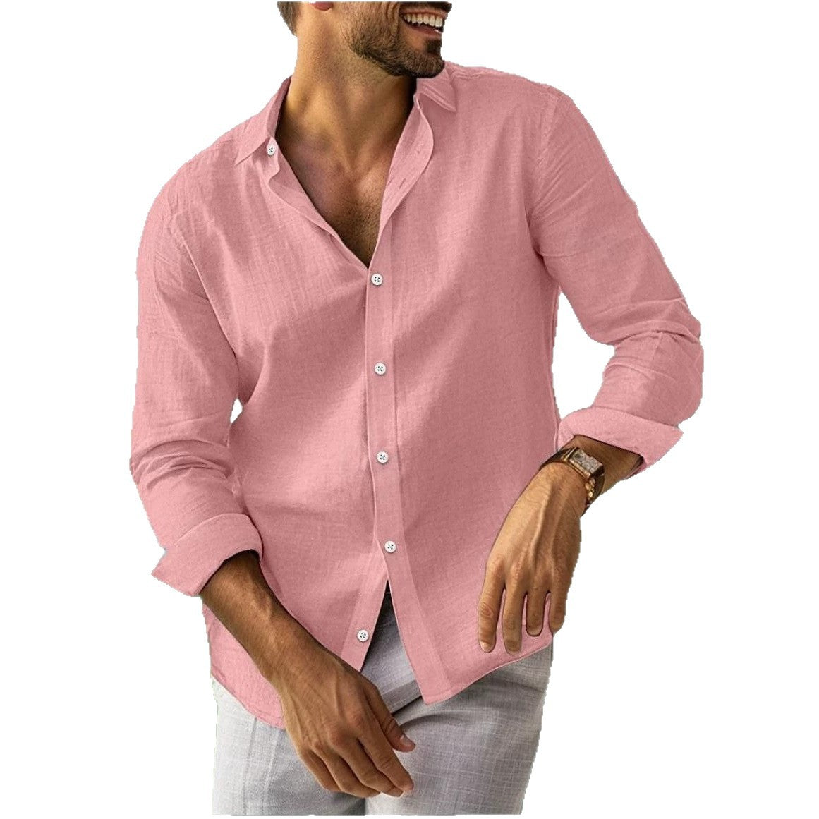 Chemise à manches longues pour hommes
