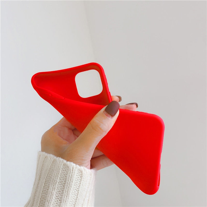 Carnet rouge de Noël cas de téléphone peint givré